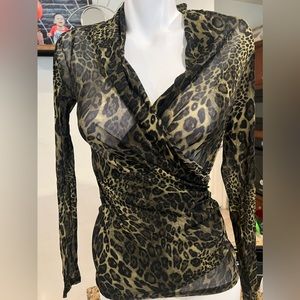 Karen Kane‎ Leopard Print Blouse